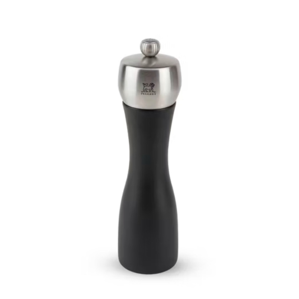 Peugeot Fidji Pepper Mill, Wood/Stainless, Black, 20cm - 8 in